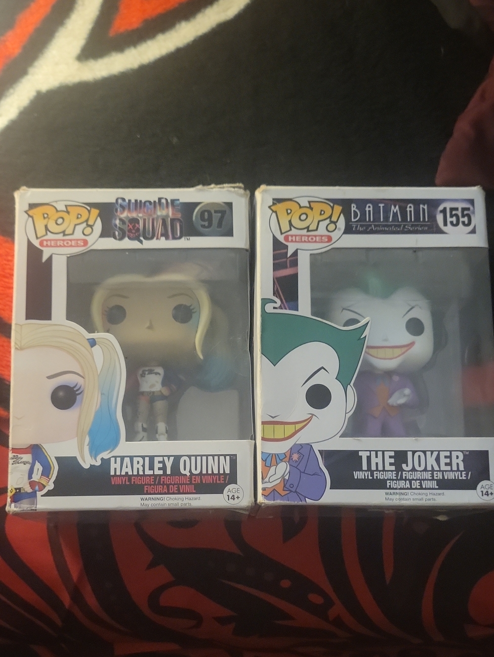 Funko Pop! Harley Quinn & The Joker Duo - Blonde, Blue, Green, Purple